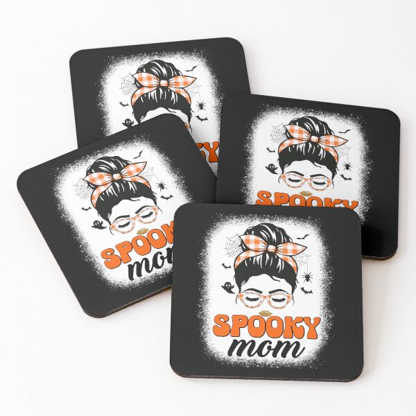 Item preview, Spooky Mom Messy Bun Funny Halloween T-shirt designed and sold by KGN  CREATIVITY.