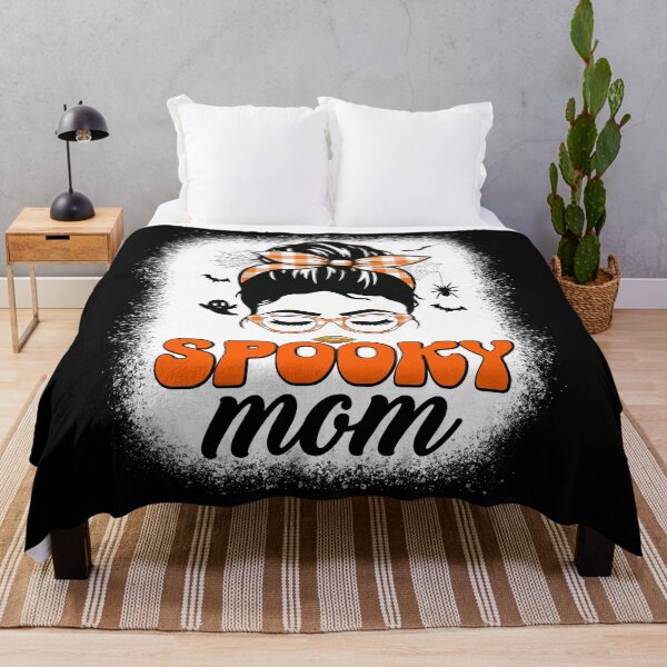 Item preview, Spooky Mom Messy Bun Funny Halloween T-shirt designed and sold by KGN CREATIVITY.