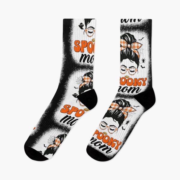 Item preview, Spooky Mom Messy Bun Funny Halloween T-shirt designed and sold by KGN  CREATIVITY.