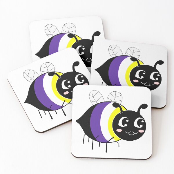 Item preview, Bee Proud Nonbinary  designed and sold by HarveyHandcraftsandDesigns.