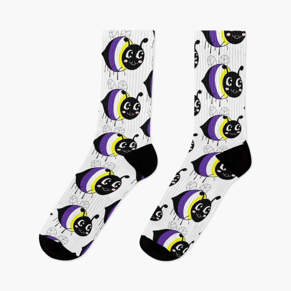Item preview, Bee Proud Nonbinary  designed and sold by HarveyHandcraftsandDesigns.