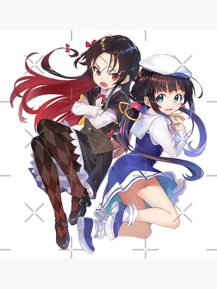 ryuuou no oshigoto ai yashajin to ai hinatsuru greeting card by djordjevic redbubble redbubble