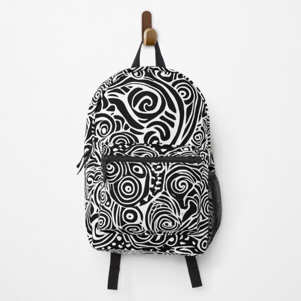 Item preview, Intricate Monochrome Doodle - Captivating Black and White Pattern designed and sold by cocomikozza.