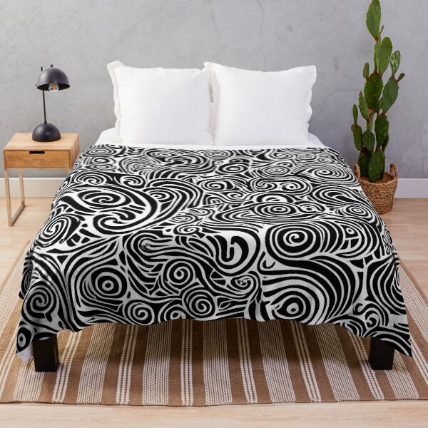 Item preview, Intricate Monochrome Doodle - Captivating Black and White Pattern designed and sold by cocomikozza.