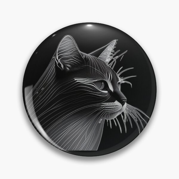 Item preview, Black cat , lines, minimalism designed and sold by Arte-Vivo.