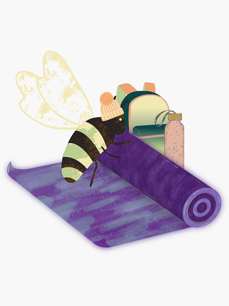 Thumbnail 3 of 3, Sticker, Bee Mindful designed and sold by BumbleBrush23.