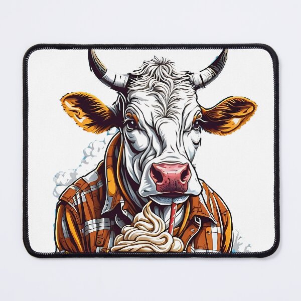 Item preview, Vaca bebiendo un batido designed and sold by MysticalSVK.