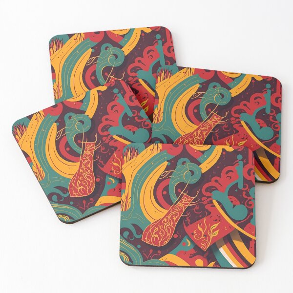 Item preview, Dynamic Color Splash - Vibrant Random Shapes in Bold Hues designed and sold by cocomikozza.