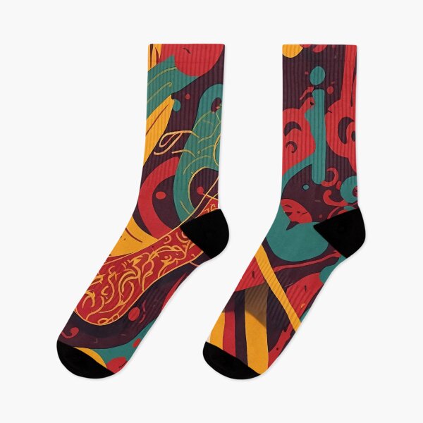 Item preview, Dynamic Color Splash - Vibrant Random Shapes in Bold Hues designed and sold by cocomikozza.