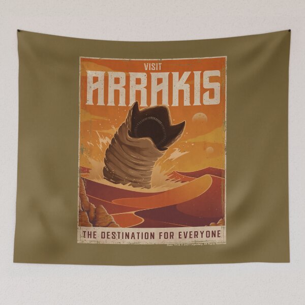 Artikelvorschau, Arrakis Retro Vintage Tourismus Aufkleber entworfen und verkauft von jcvpggqoc0.