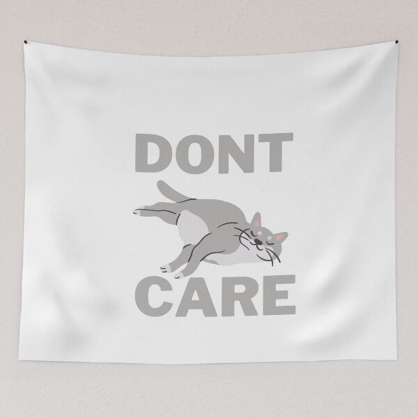 Item preview, don't care , cat  designed and sold by DeluxBee.