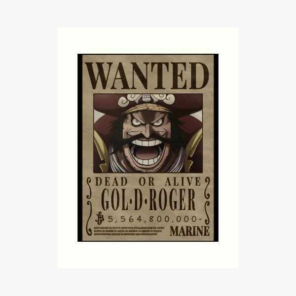 Bounty Gold Roger Wanted One Piece Jigsaw Puzzle by Anime One Piece - Fine  Art America