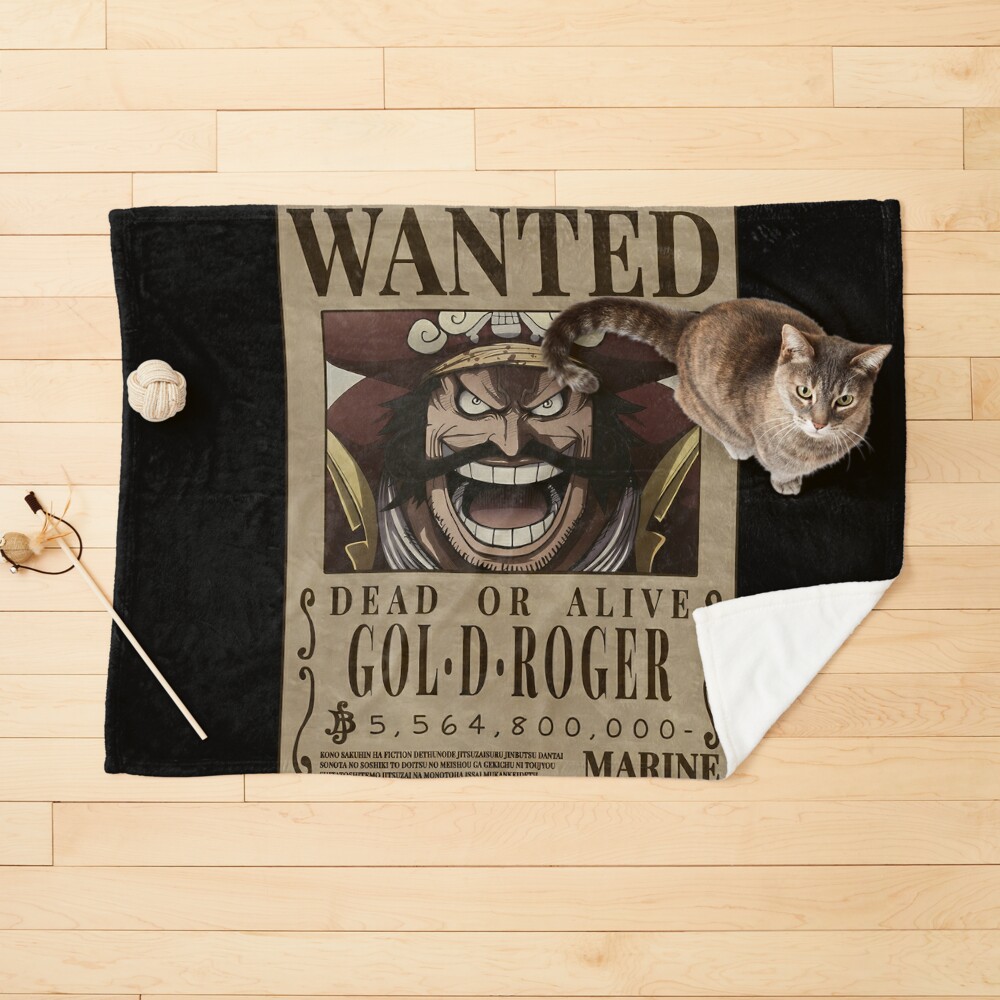 Gold Roger One Piece Wanted Poster Art Board Print for Sale by