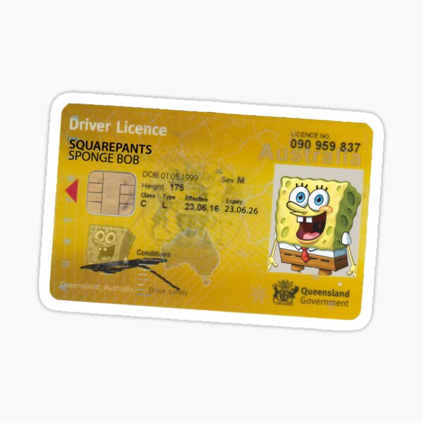 Spongebob Driver's License Cover Cute Driver's License Cover Driver's  License Protection Cover 2-in-1 Leather Cover Cute Gift - Animation  Derivatives/peripheral Products - AliExpress
