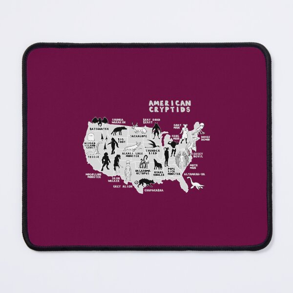 Item preview, Map Of Cryptids In The USA Jigsaw Puzzle 	 designed and sold by xoowjwyjx0.