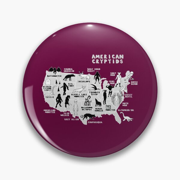 Item preview, Map Of Cryptids In The USA Jigsaw Puzzle 	 designed and sold by xoowjwyjx0.