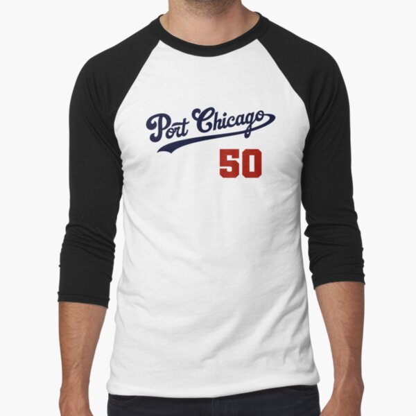 Port Chicago 50 Graphic (Navy/Red) Baseball ¾ Sleeve T-Shirt