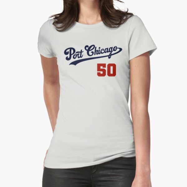Port Chicago 50 Graphic (Navy/Red) Fitted T-Shirt