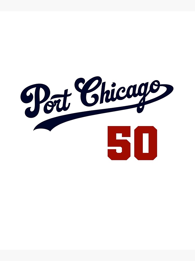 Thumbnail 6 of 6, Apron, Port Chicago 50 Graphic (Navy/Red) designed and sold by PortChicago.