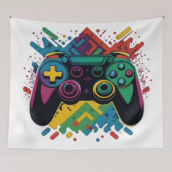 Item preview, Gamble with a colorful gaming controller designed and sold by BearsAndSkulls.