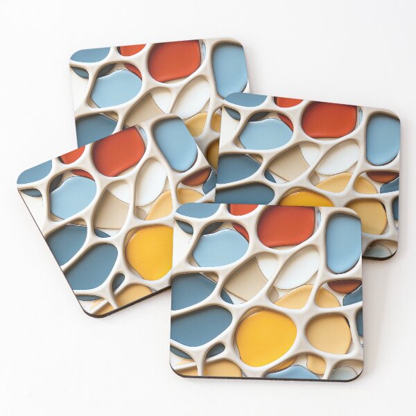 Item preview, Abstract geometric background with multicolored shapes designed and sold by libanmax.