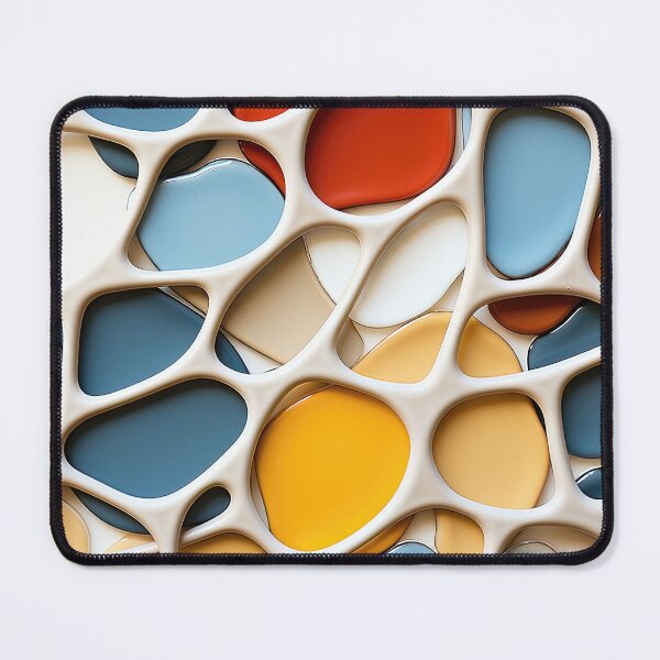 Item preview, Abstract geometric background with multicolored shapes designed and sold by libanmax.