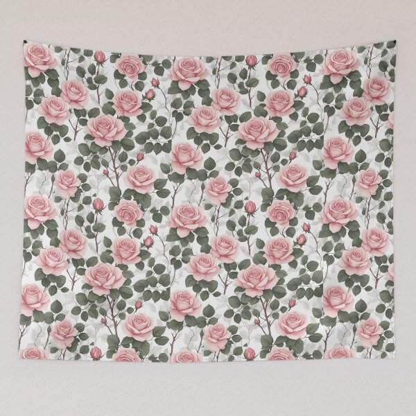 Item preview, pink roses, "Ephemeral elegance: Embrace the fleeting beauty of these blossoms, a reminder to cherish every moment designed and sold by Sober-dogs.