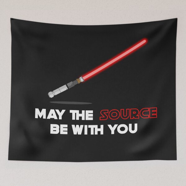 Item preview, Copy of May the source be with you(red) designed and sold by Code  Monkeys.