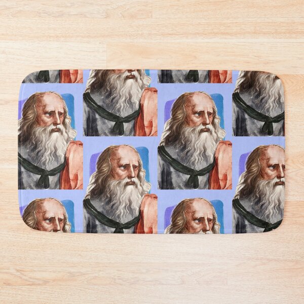 Item preview, Greek Philosopher Plato - blue - illustration  designed and sold by Litstoy.