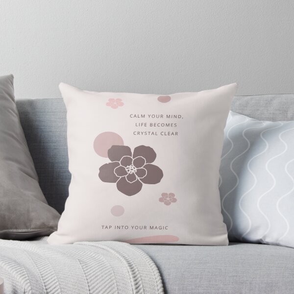 Calm Vibes Throw Pillow