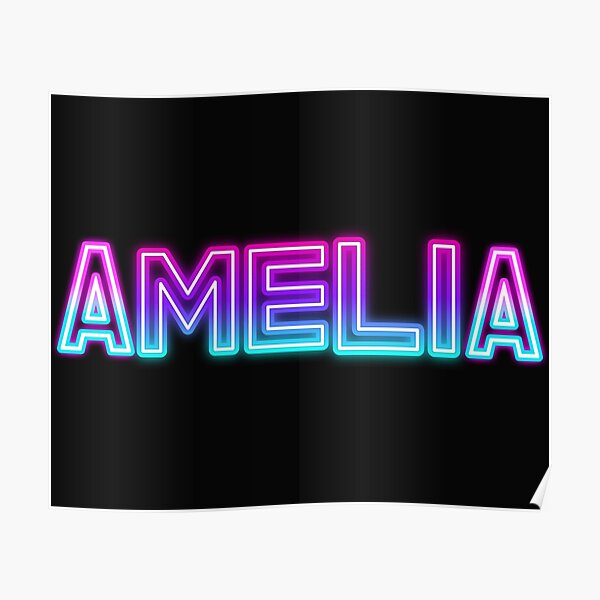 Name Amelia Font Composition Named Amelia Stock Vector (Royalty Free)  1406501834 | Shutterstock