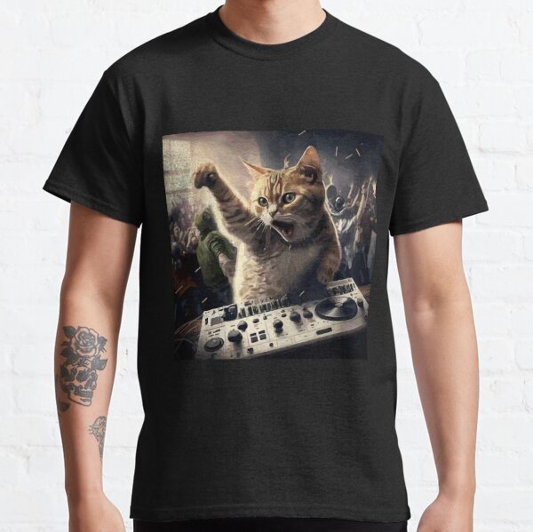 DJ Kitty Cat ADULT T-shirt