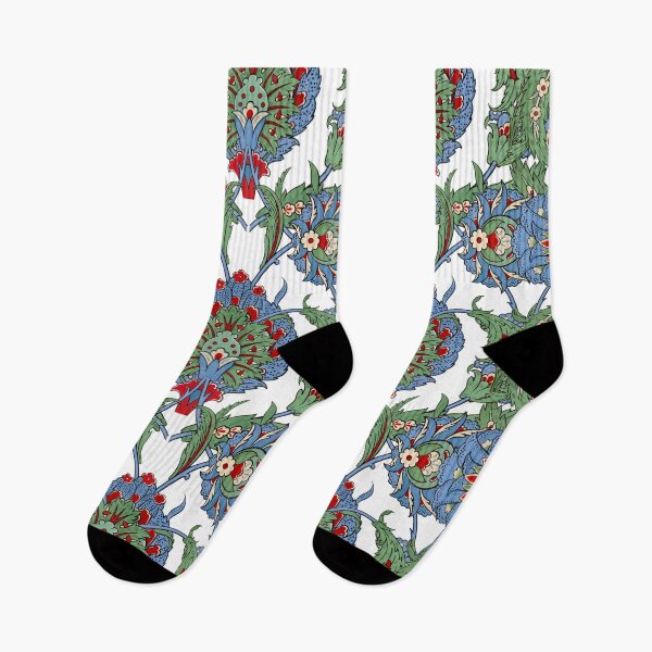 Item preview, Boho,bohemian,blue flowers,butterflies,iznik,ottoman ,floral art designed and sold by MariaMarinova.