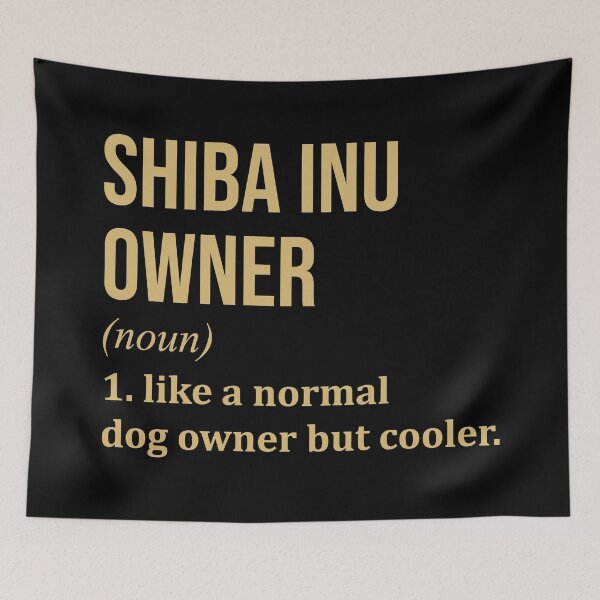 Item preview, Shiba Inu Dog Owner Definition in Gold designed and sold by XCIV.