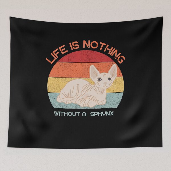 Item preview, Life is nothing without a sphynx designed and sold by CuteCatsCoffee.