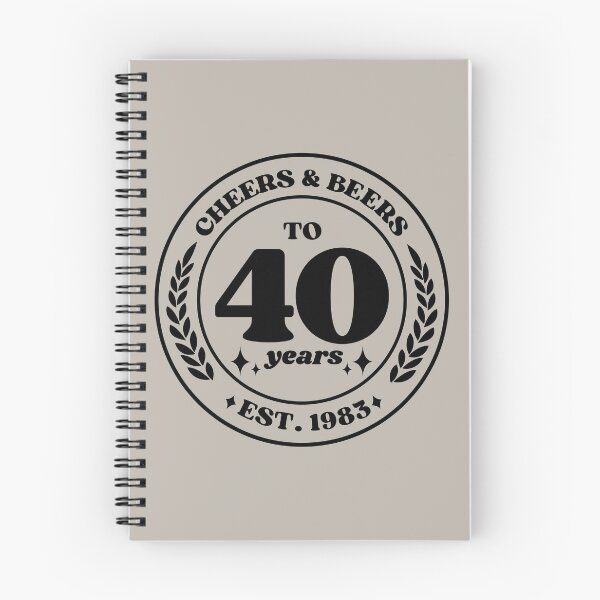 Item preview, Cheers & Beers To 40 Years Est. 1983 designed and sold by simmoredsign.