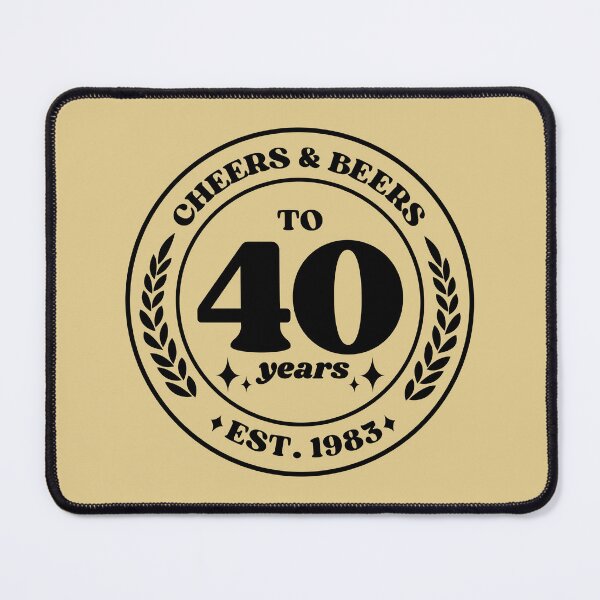 Item preview, Cheers & Beers To 40 Years Est. 1983 designed and sold by simmoredsign.
