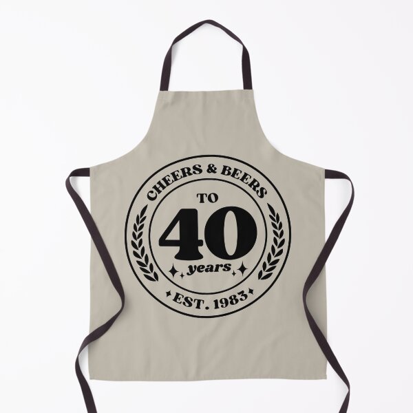 Item preview, Cheers & Beers To 40 Years Est. 1983 designed and sold by simmoredsign.