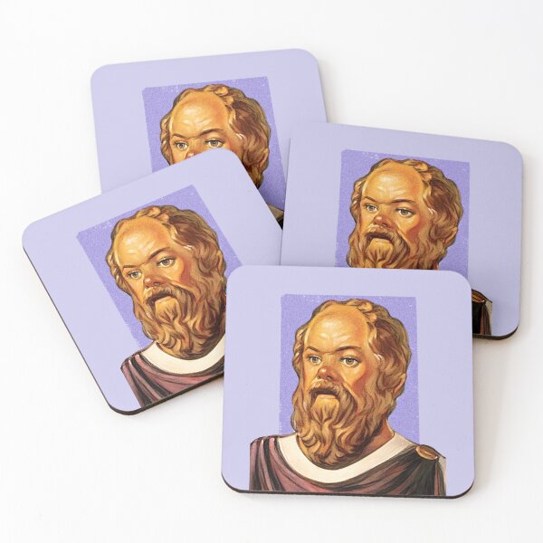 Item preview, Greek Philosopher Socrates - purple - illustration  designed and sold by Litstoy.