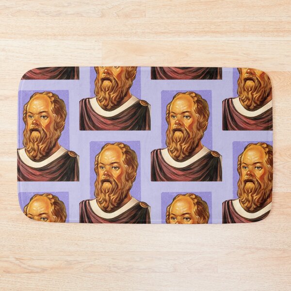Item preview, Greek Philosopher Socrates - purple - illustration  designed and sold by Litstoy.