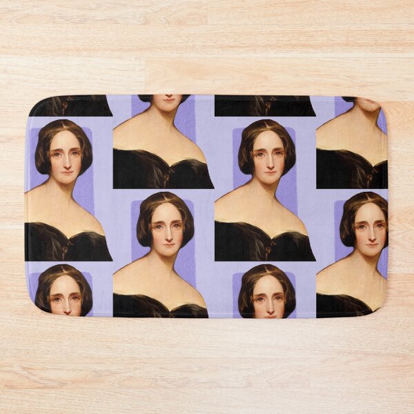 Item preview, English Novelist Mary Shelley - purple - illustration  designed and sold by Litstoy.