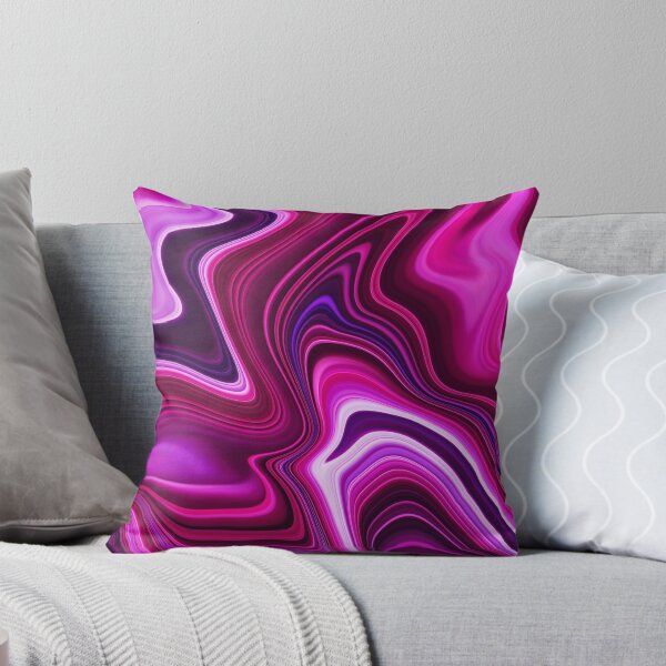 Item preview, Gorgeous shinny pink and purple liquid paint marble pattern designed and sold by 1Celery.