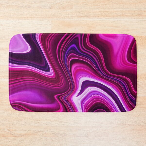 Item preview, Gorgeous shinny pink and purple liquid paint marble pattern designed and sold by 1Celery.