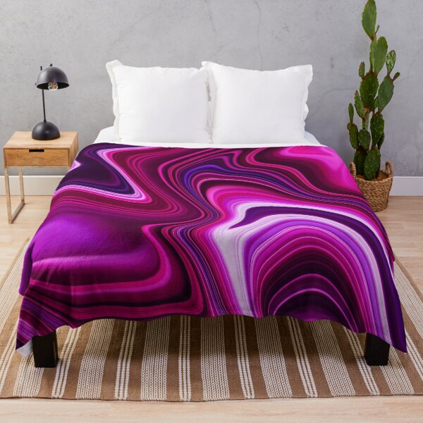 Item preview, Gorgeous shinny pink and purple liquid paint marble pattern designed and sold by 1Celery.