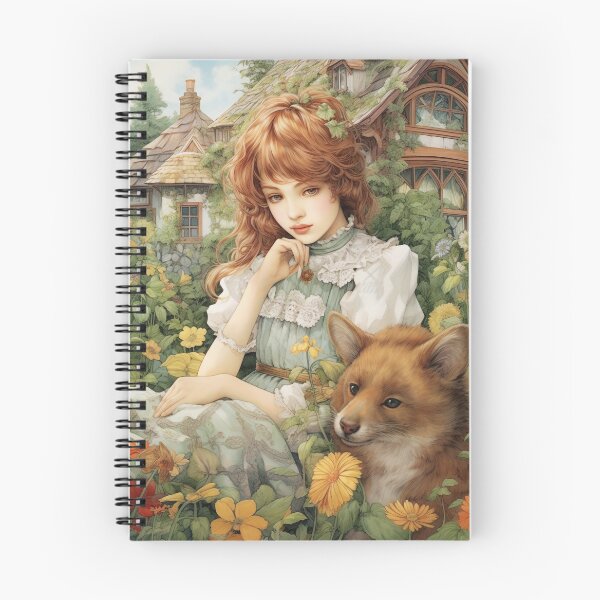 Item preview, Beautiful Country Women with Red Fox designed and sold by shadowalice.