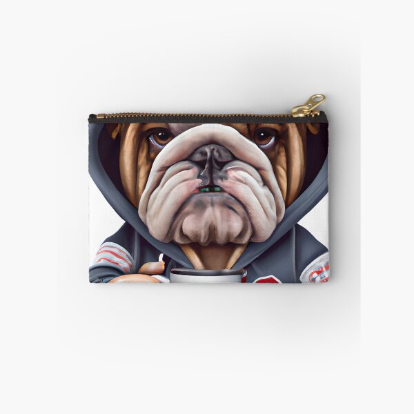 Item preview, Grumpy English Bulldog in Hoody Holding designed and sold by 24gap.