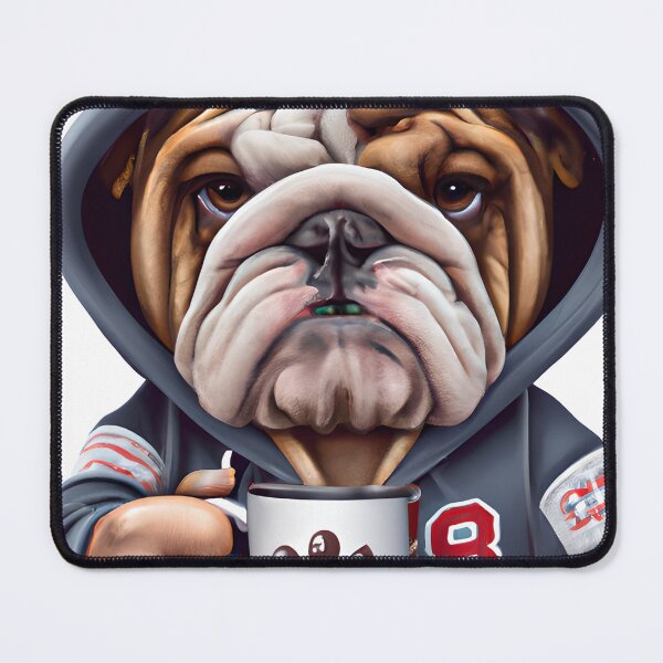 Item preview, Grumpy English Bulldog in Hoody Holding designed and sold by 24gap.