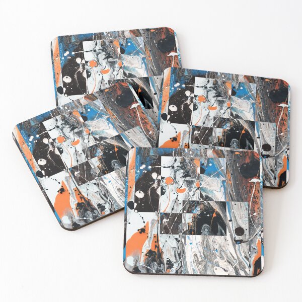 Item preview, Fluid art colorful frames and space designed and sold by Shanti57.