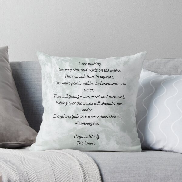 Item preview, The Waves Excerpt Virginia Woolf V.1 designed and sold by Feather n'  Ink.