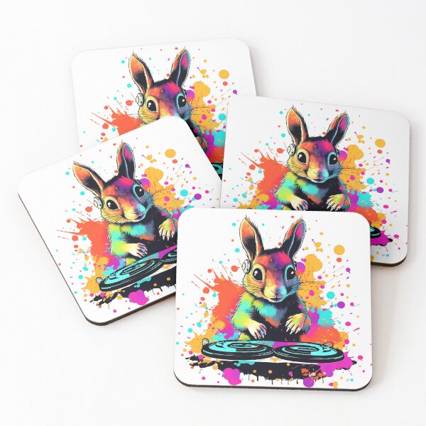 Item preview, Squirrel DJ Spinning Records designed and sold by Melody Splash.